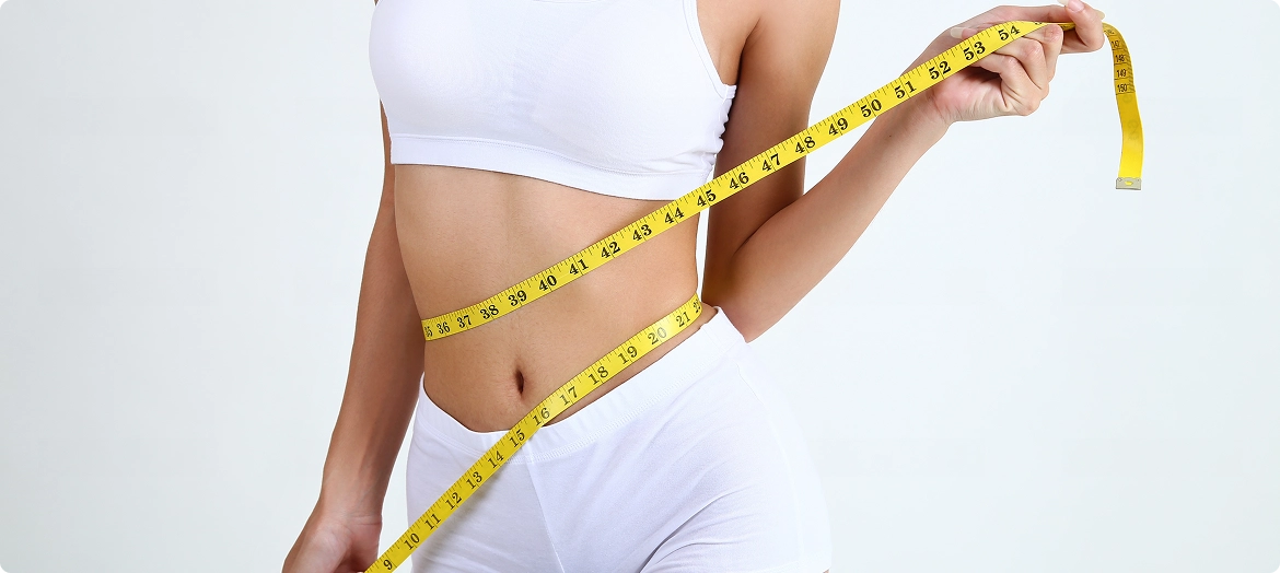 woman with body measuring tape img woman with body measuring tape