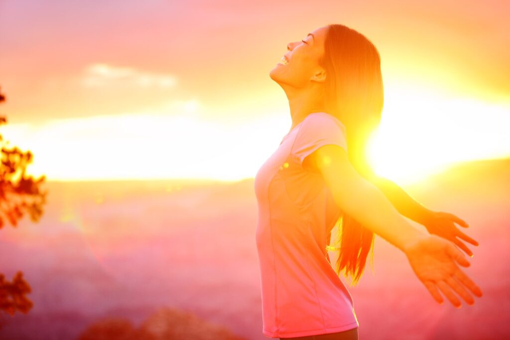 happy woman sun Body Sculp in 250 dollar